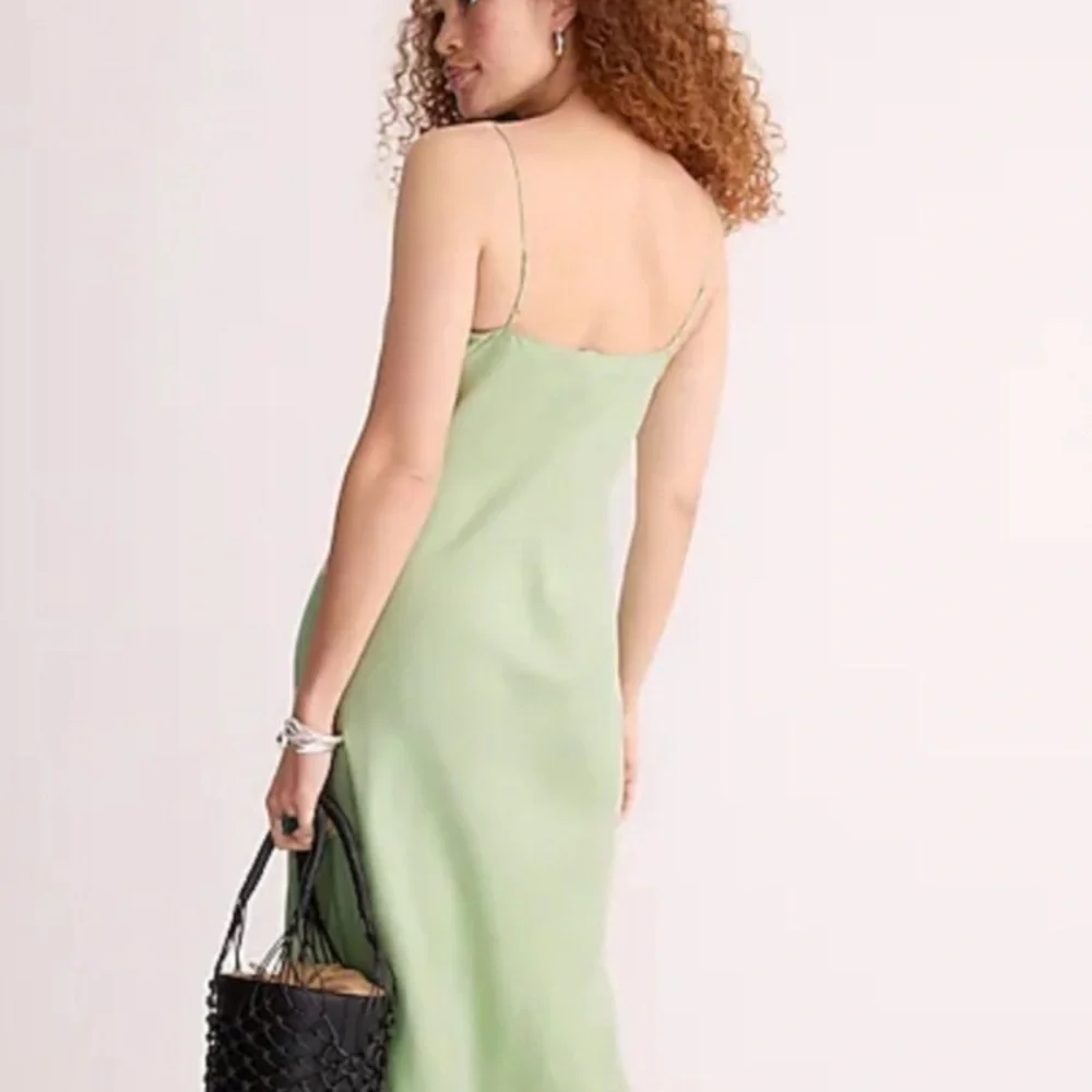 J.CREW Tall Gwyneth cupro-blend slip dress 6T - Picture 2 of 5